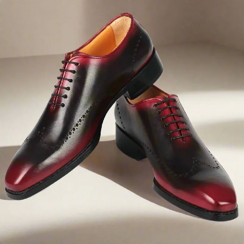 Lightweight Running Shoes Sam Black Red Dual Tone Lace-up