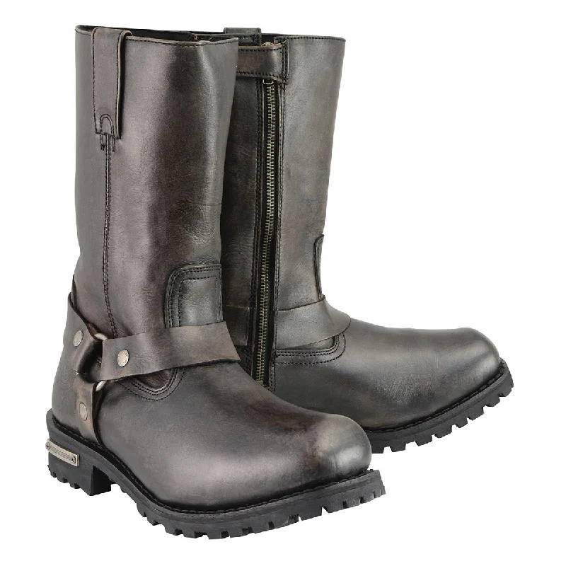 All-Weather Sneakers Milwaukee Leather Men's Distressed Brown Leather Classic 11-Inch Square Toe Harness Motorcycle Boots MBM9005 All-Weather Sneakers Milwaukee Leather Men's Distressed Brown Leather Classic 11-Inch Square Toe Harness Motorcycle Boots MBM9005