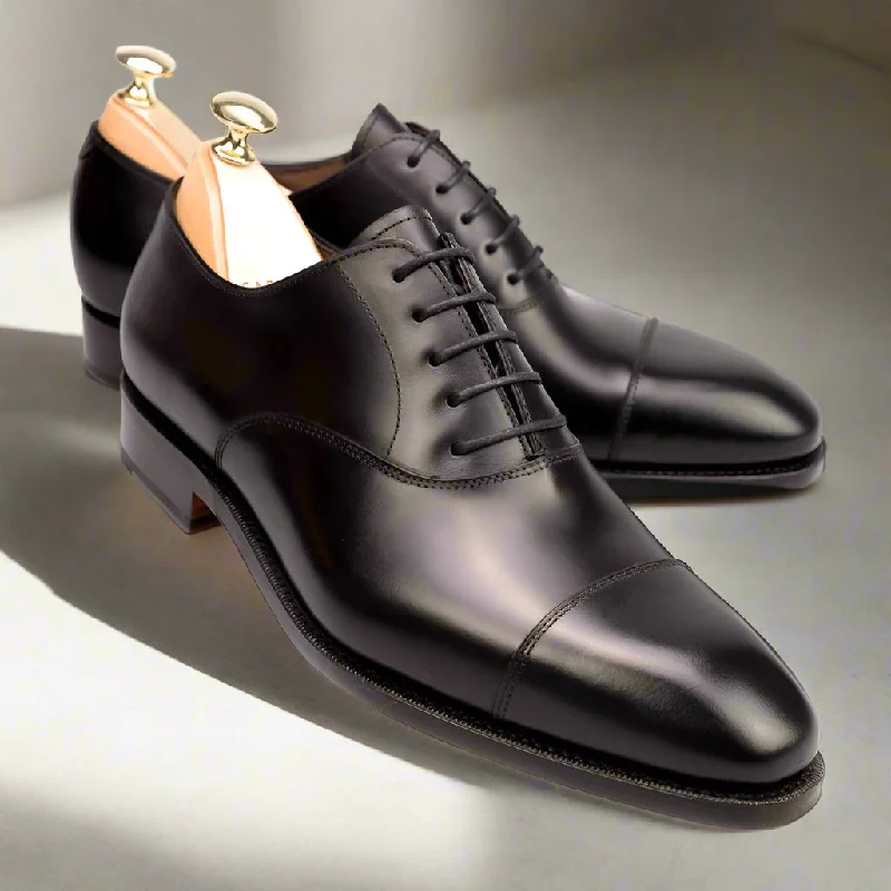 Lightweight Everyday Shoes Elliot Black Toecap Oxford