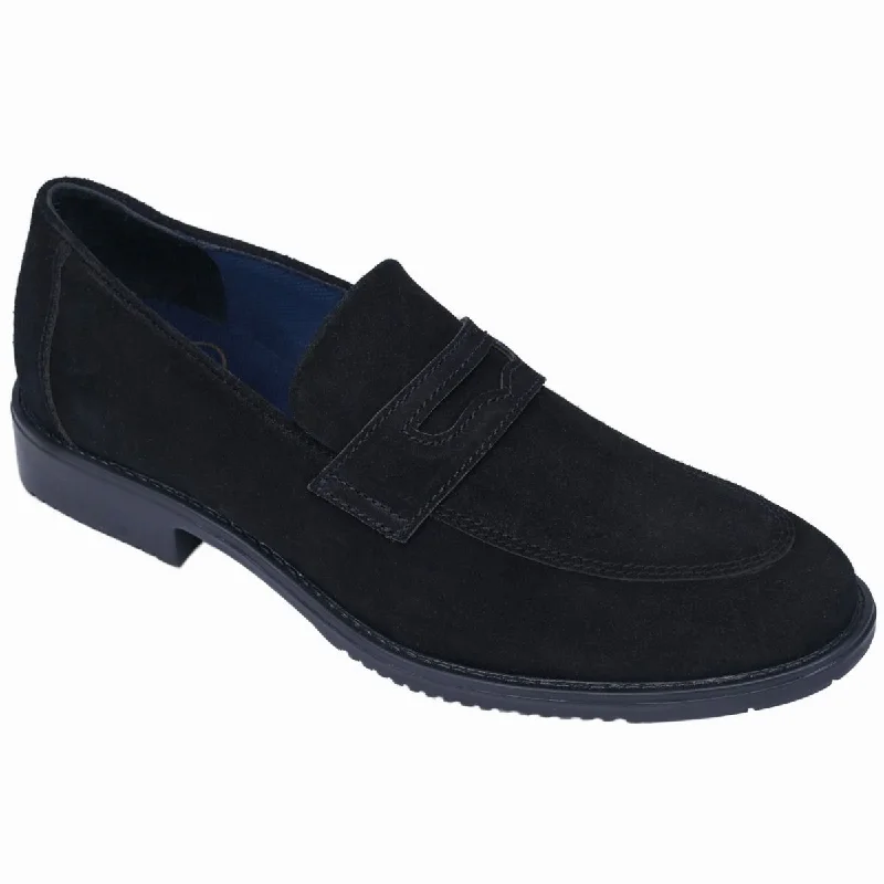 Elegant Casual Shoes Exclusive Penny Loafer in Suede with Classy Rubber Sole