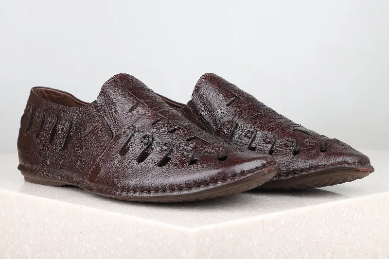 Cushion Insole Shoes Privo Casual Mules Sandal-Cherry For Men