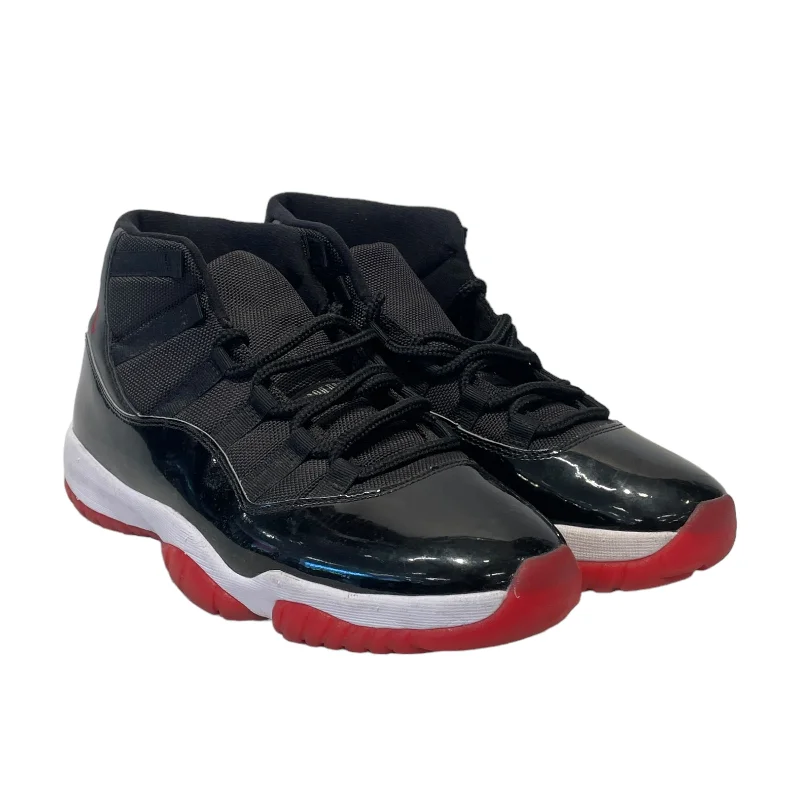 Chic Running Shoes Jordan/Hi-Sneakers/US 10.5/Leather/BLK/playoffs bred