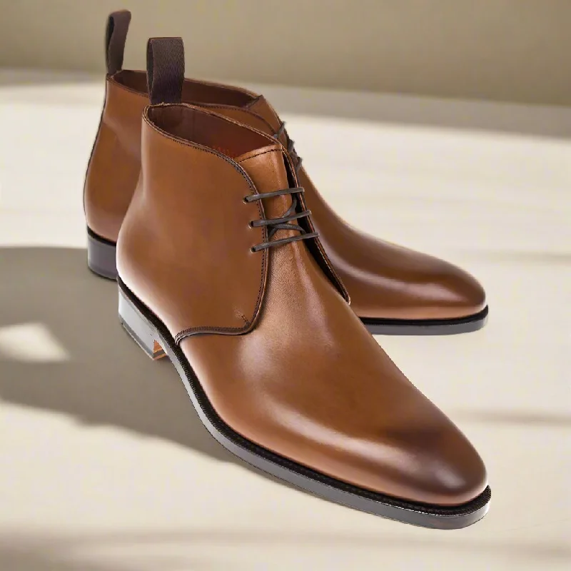 High-Quality Sneakers Eric Tan Brown Chukka Boot