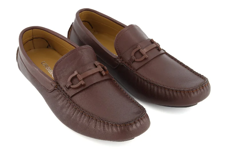 Casual Comfort Shoes Portofino Driving Loafers - Brown