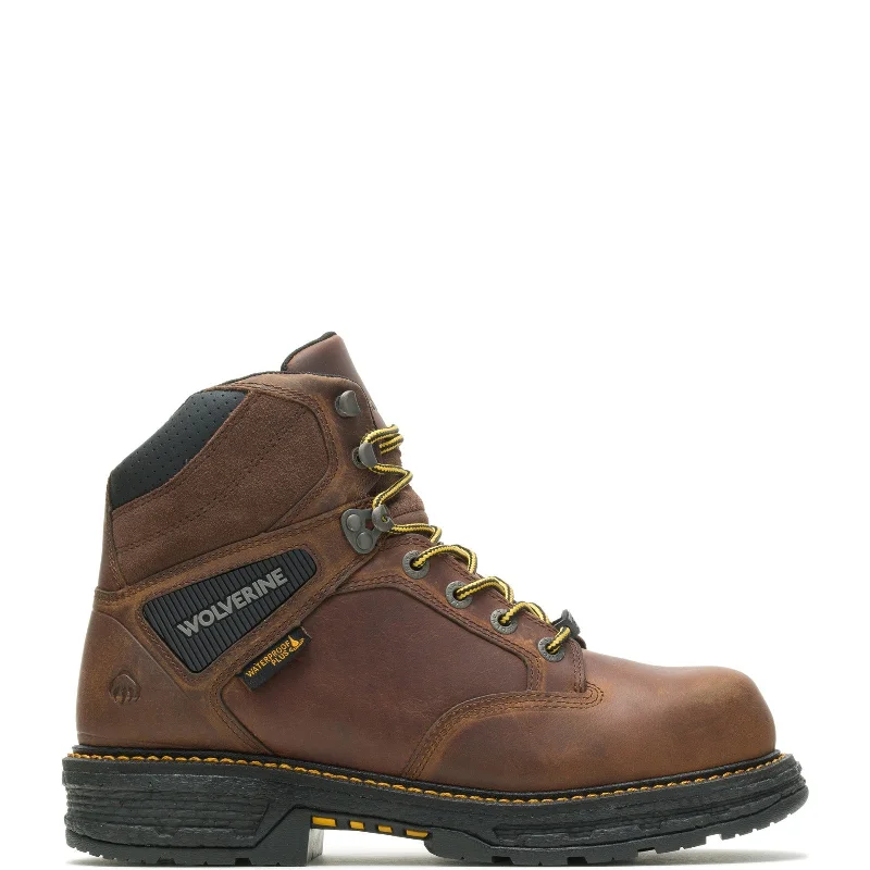 Cozy Everyday Sneakers Wolverine Hellcat Ultraspring WP CarbonMax Composite Toe Mens Brown Boots