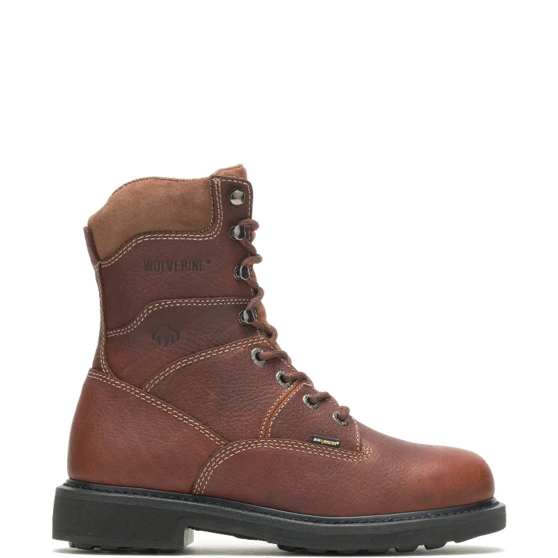 Active Lifestyle Shoes Wolverine Tremor DuraShocks 8" W04328 Mens Brown Leather Work Boots