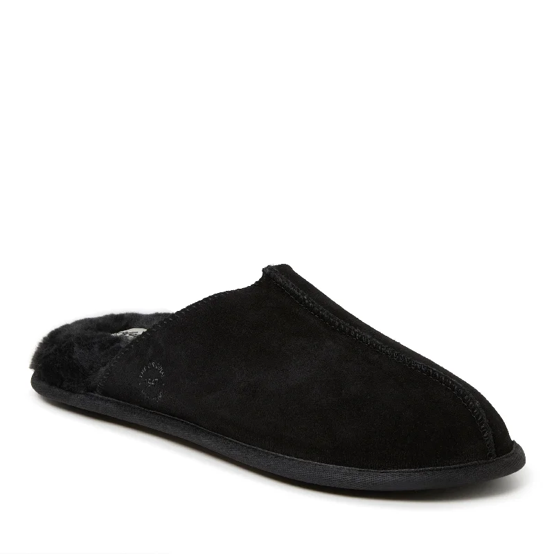 Trendy Loafers Dearfoams Men's Bradford Genuine Suede Closed Toe Scuff
