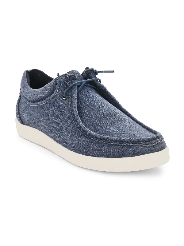 Plush Walking Shoes Men's Canvas Fancy Lace Up Casual Shoes