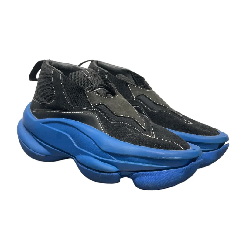 Premium Walking Shoes PYER MOSS/Low-Sneakers/US 6/Suede/BLK/BLUE SOLE