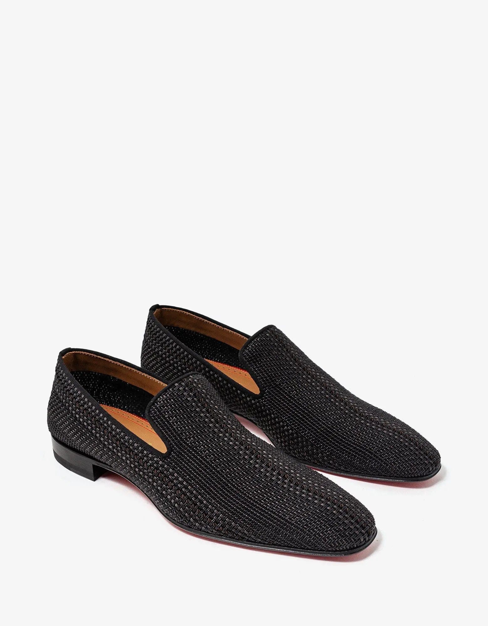Quick-Dry Sneakers Christian Louboutin AC Dandelion Flat Brown Woven Loafer