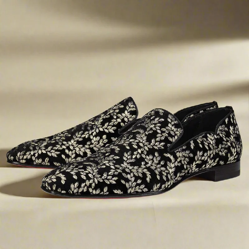 Trendy Sport Shoes Marvin Gold Embroidery Slip-on