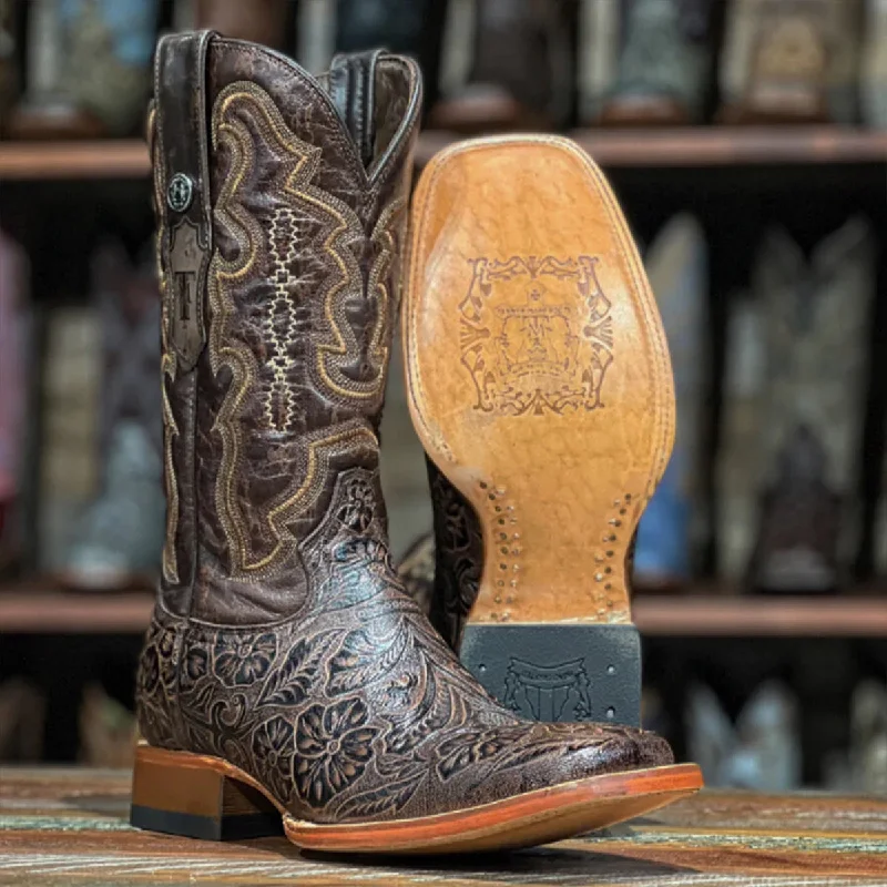 Anti-Slip Sneakers Mens Hand Tooled Boots
