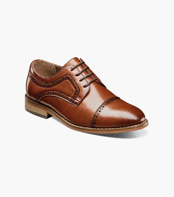 Breathable Active Shoes BOYS DICKINSON  Cap Toe Oxford - Cognac