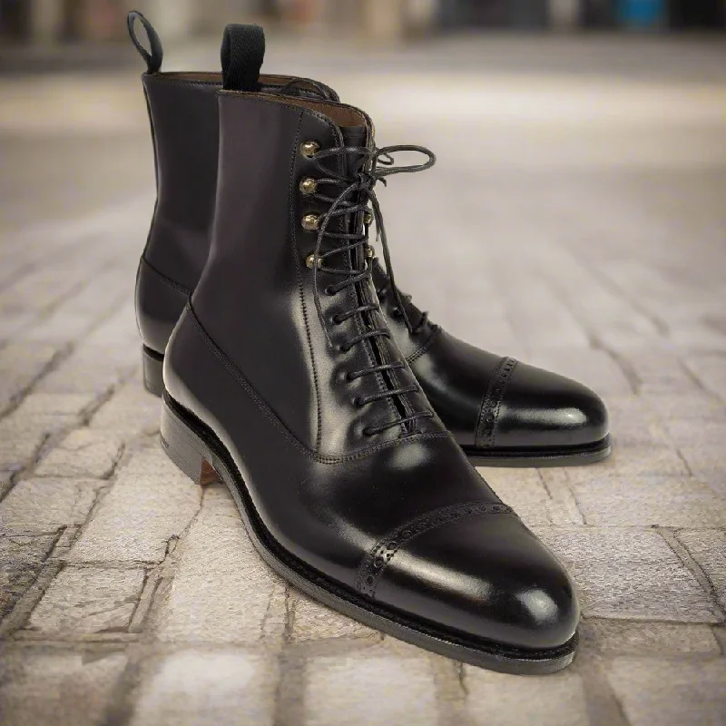 Soft Cushion Sneakers Cavan Black Lace Up Boot