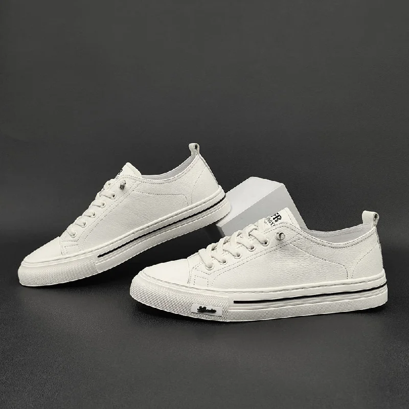 Modern Running Shoes Men Casual Minimalist Leather Slip-on Flat Shoes