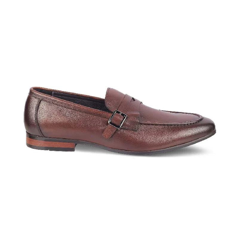 Elegant Everyday Shoes Tresmode Neno Brown Men's Leather Loafers