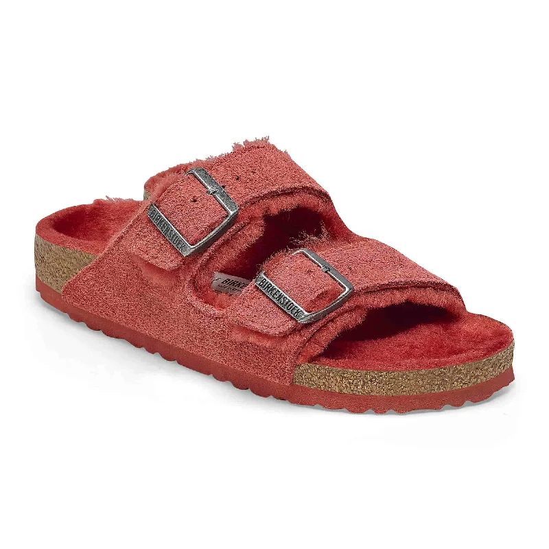 Non-Slip Footwear Arizona Shearling Suede Leather
