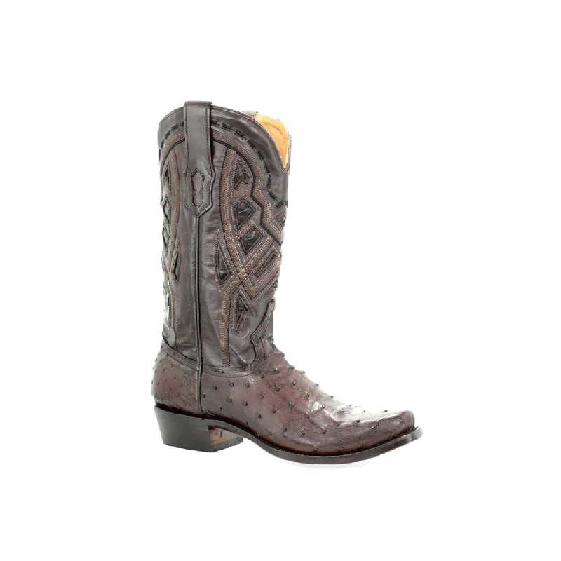 Casual Sneakers Corral Boots Men's Ostrich Inlay Boots