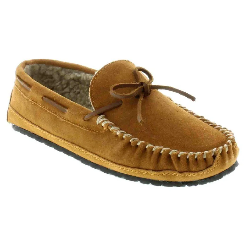 Breathable Active Shoes Minnetonka Men's 4154 Casey Slipper Tan Suede