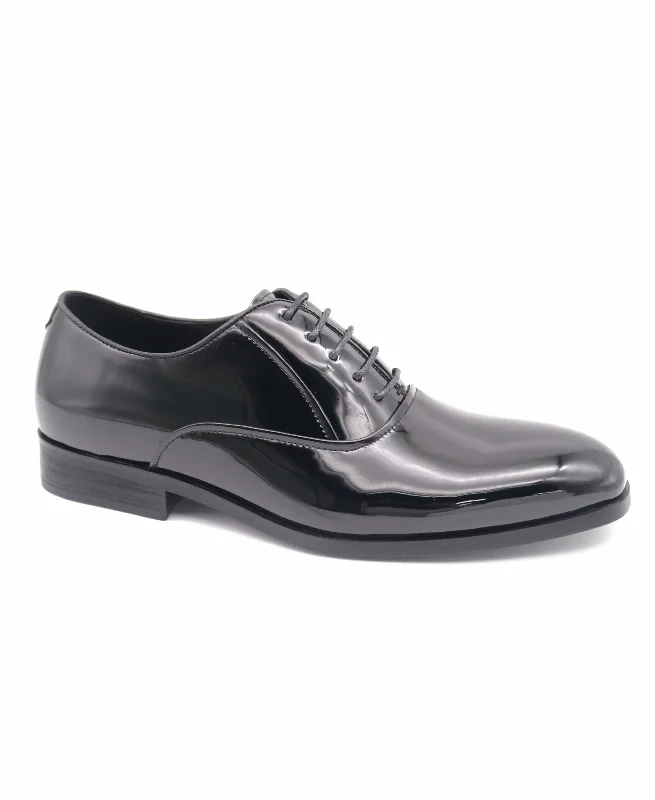 Simple Loafers Faux Leather Oxford Pattent Shoe