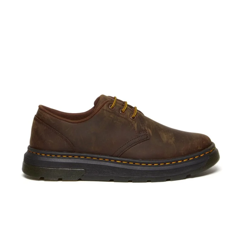 Cozy Everyday Shoes Dr. Martens Crewson Lo - Dark Brown Crazy Horse