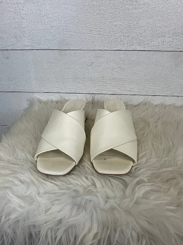 Lightweight Foam Shoes Sandals Heels Block By Rachel Zoe In Cream, Size: 9