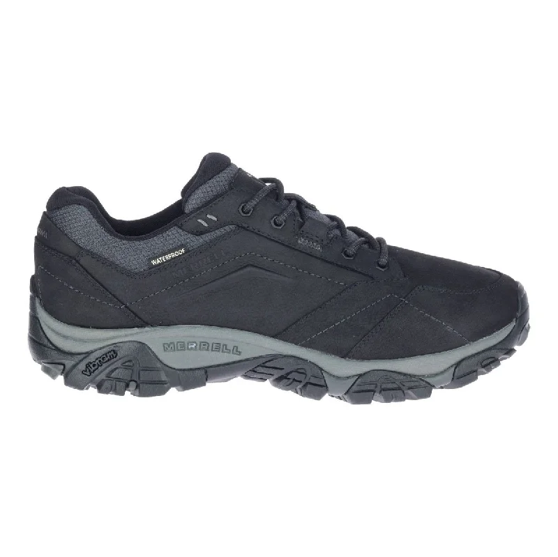 Street Running Shoes Merrell Men's Moab Adventure Lace Black Waterproof