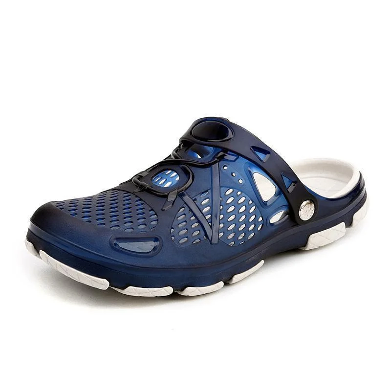 Simple Stylish Sneakers Kaegreel Men's Hollow Out Breathable Light Weight Beach Casual Sandals