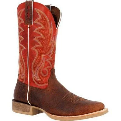 Shockproof Shoes Durango Men's Rebel Pro 12" Soft Toe Western Classic Boot- Crunch/Red- DDB0476