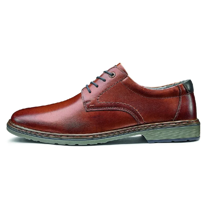 Ergonomic Sneakers Ara Darien Cognac Leather Oxford (Men's)