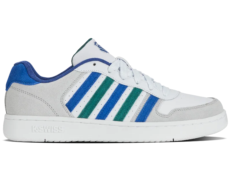 Ultra-Durable Sneakers 06931-159-M | COURT PALISADES | WHITE/ANTIQUE GREEN/BLUE QUARTZ
