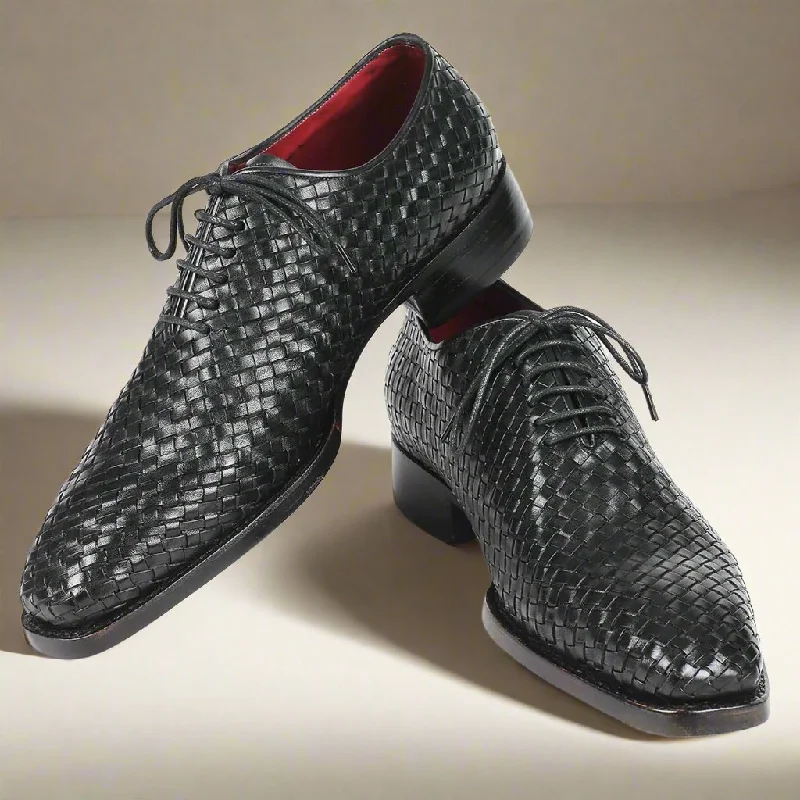 Waterproof Sneakers Zack Black Braided Wholecut