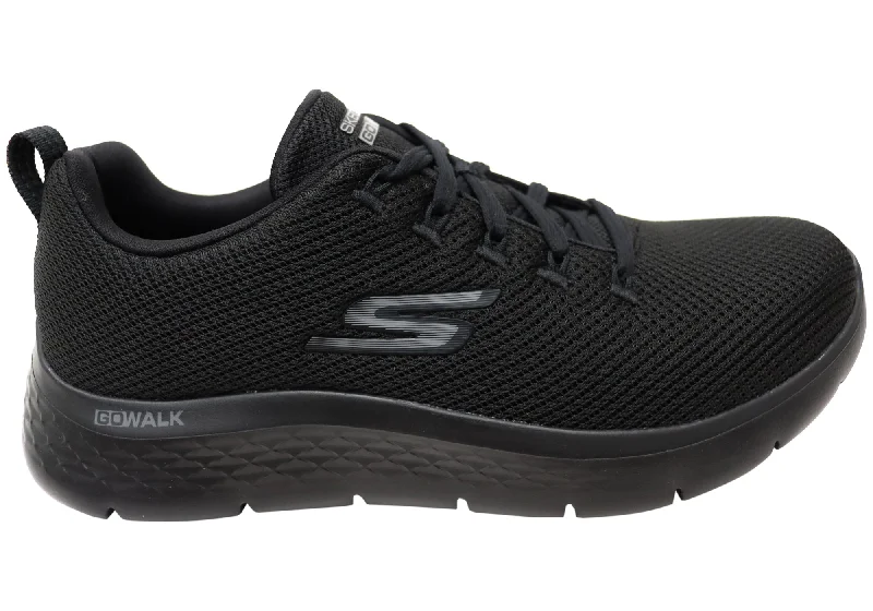 Ultra-Flexible Walking Shoes Skechers Mens GOwalk Flex Vespid Lace Up Shoes