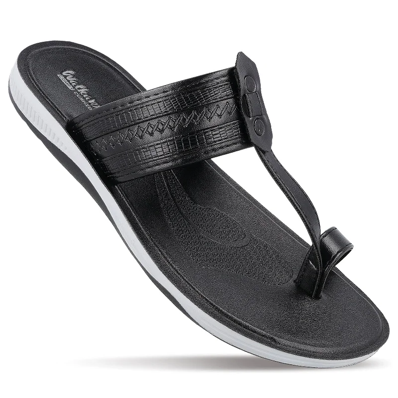 High-Quality Sneakers Men's Kolhapuri Chappal - WE1343 Black