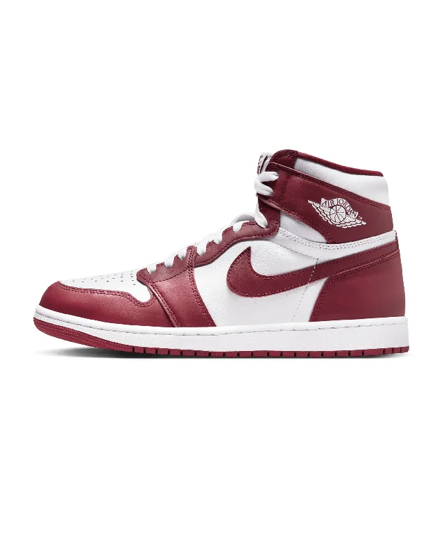 Breathable Active Shoes Air Jordan 1 Retro High Og - White / Team Red