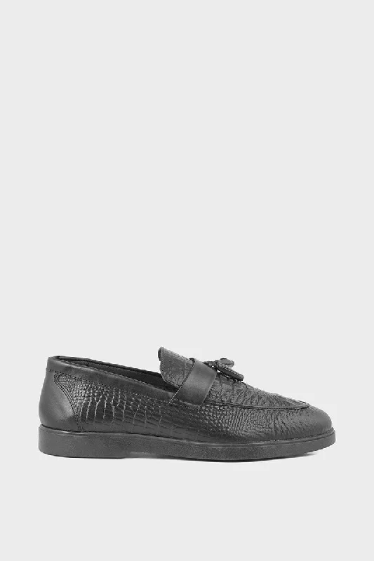 Air-Cushion Shoes Men Formal Loafers MF7001-Black