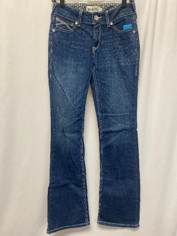 Jeans Boot Cut By Ariat In Blue Denim, Size: 4l