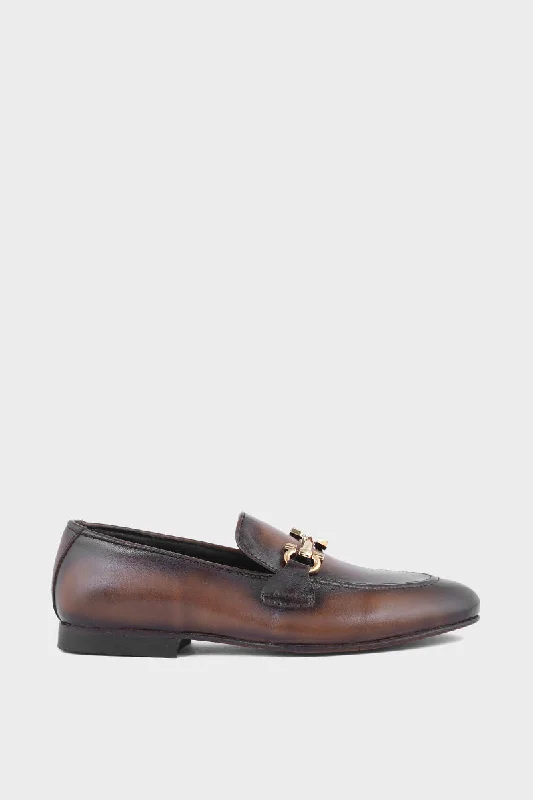 Premium Walking Shoes Men Formal Loafers MF7007-Brown