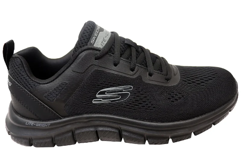 Trendy Loafers Skechers Mens Track Broader Memory Foam Lace Up Shoes