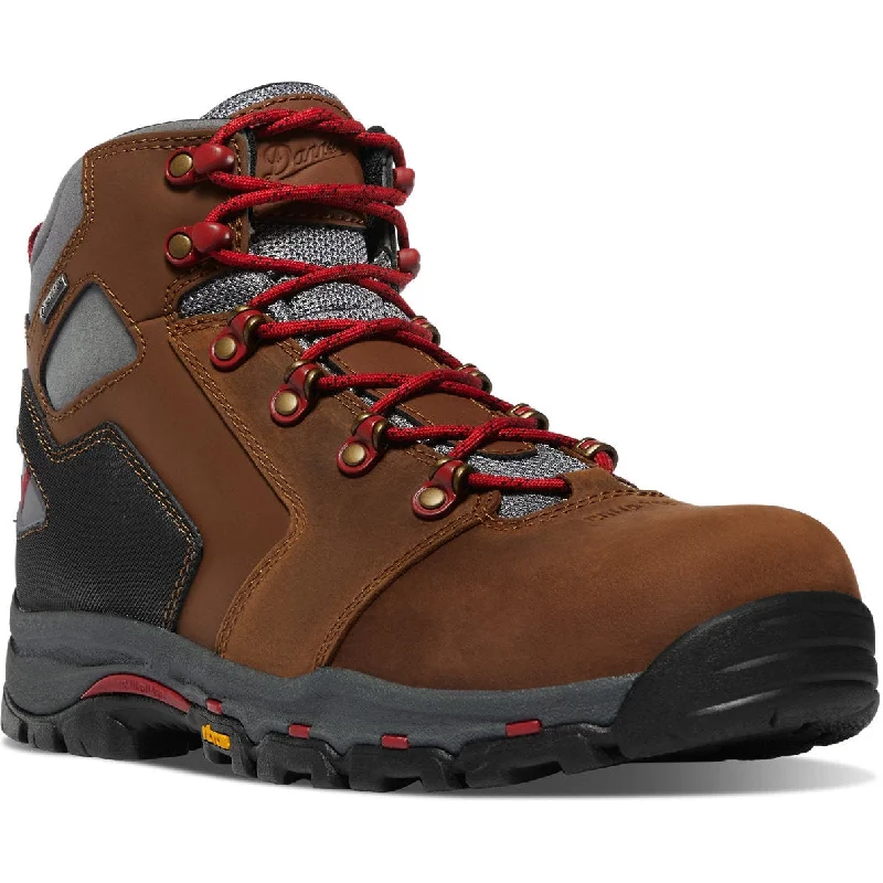 Elegant Sneakers Danner Men's Vicious 4.5" Plain Toe WP Slip Resist Work Boot -Brown- 13881