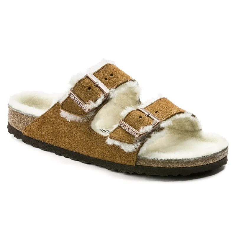Non-Slip Footwear Arizona Shearling Suede Leather
