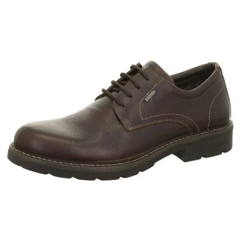 Flexible Sole Sneakers Ara Barton Brown Leather Shoe (Men's)