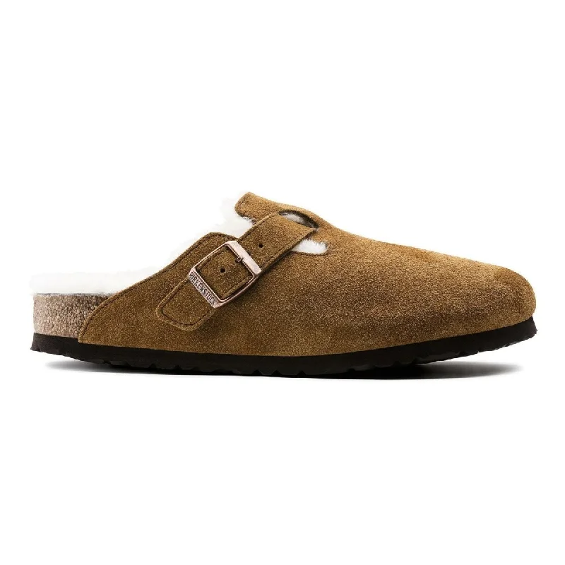 Flexible Sole Sneakers Birkenstock Men's Boston Shearling Mink Suede