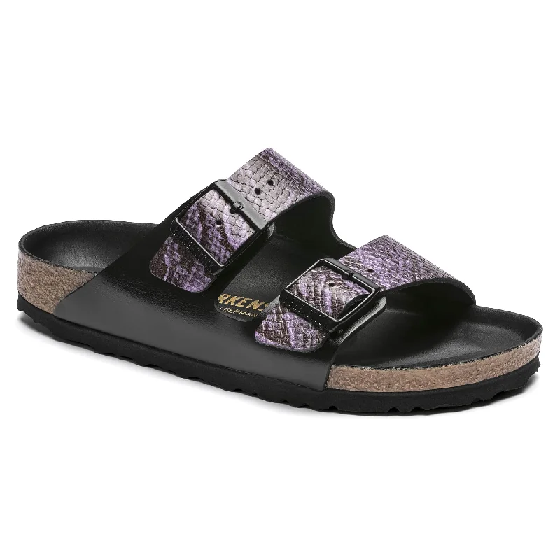 Plush Walking Shoes Arizona Embossed Natural Leather