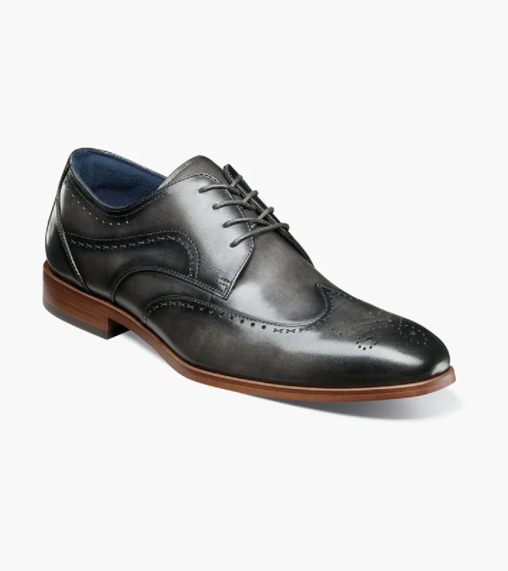 Ultra-Comfort Sneakers Stacy Adams BRAYDEN  Wingtip Oxford - Gray