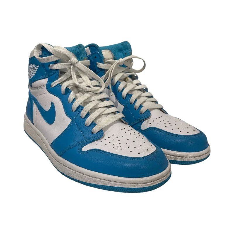 Breathable Active Shoes Jordan/Hi-Sneakers/US 8.5/Leather/BLU/JORDAN 1 RETRO OG HIGH UNC 15