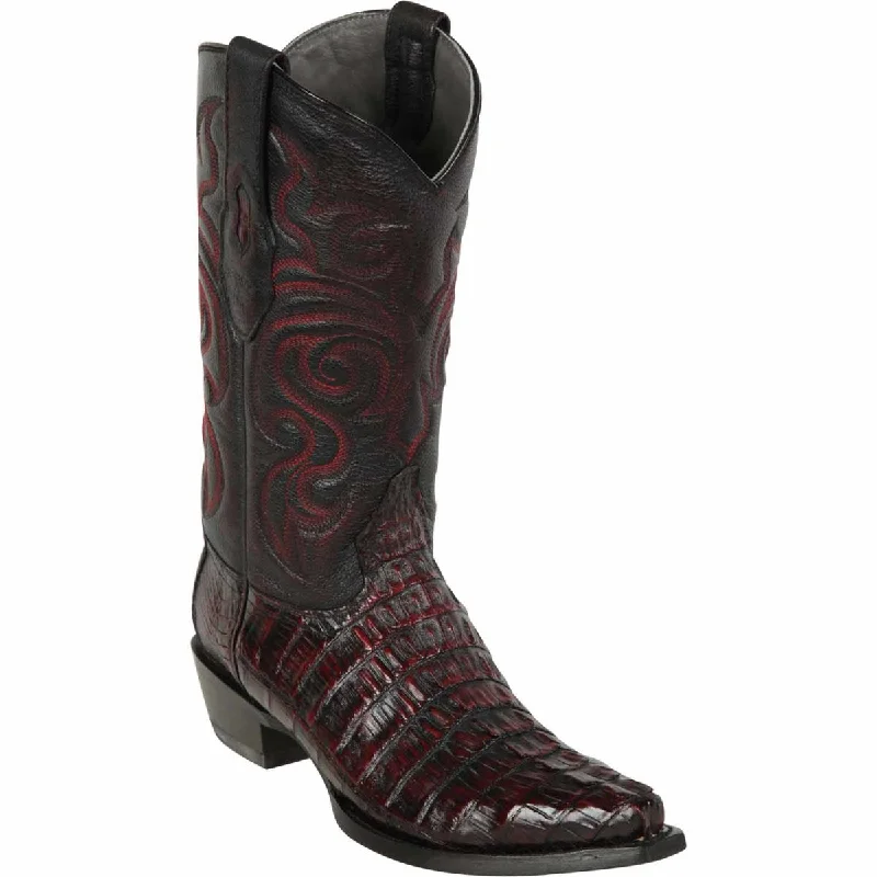 Chic Running Shoes Caiman Tail Snip Toe Western Boots