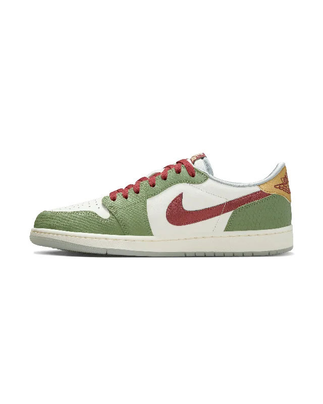 Ultimate Comfort Shoes Air Jordan 1 Retro Low "Year of the Dragon" - Sail / Varsity Red / Muslin