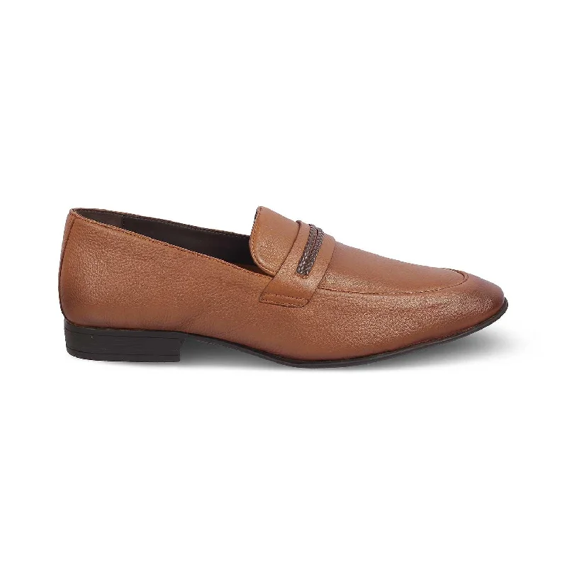 Premium Comfort Shoes The Bochum Tan Men's Leather Loafers Tresmode