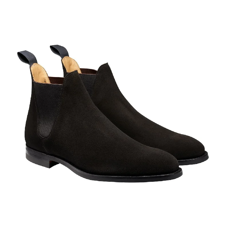 Summer Comfort Shoes Chelsea 8 Black Suede